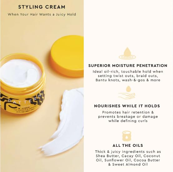 PATTERN strong hold gel jar with lid emphasizing long-lasting style support