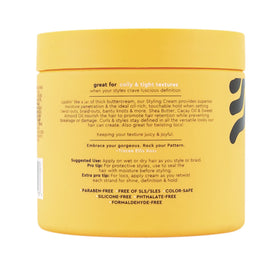 PATTERN styling cream used in bantu knots showing hold and shape retention