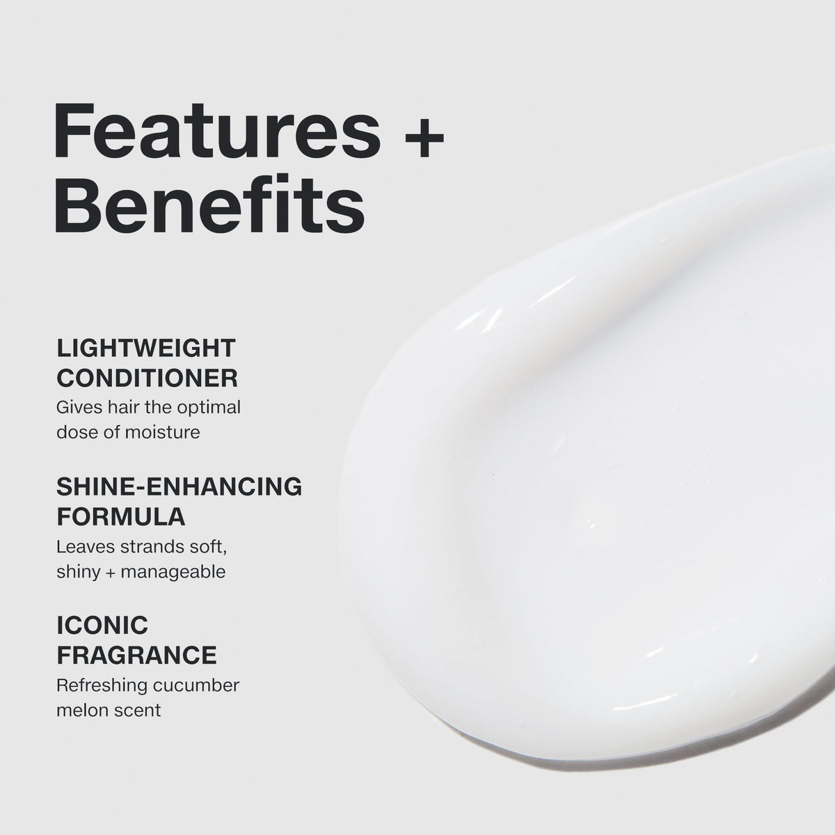 Paul Mitchell conditioner texture on hand illustrating lightweight hydration