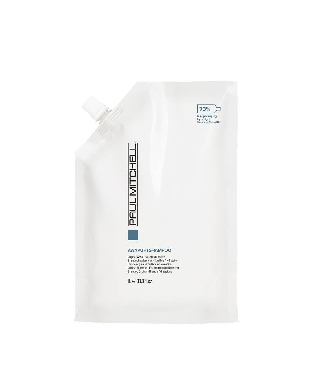 Paul Mitchell front packaging showing 33.8 fl oz and product benefits