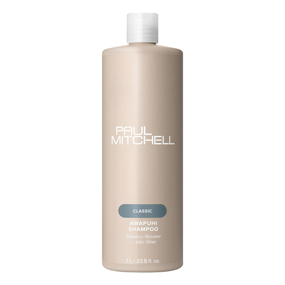 Paul Mitchell bottle front showing label and benefits