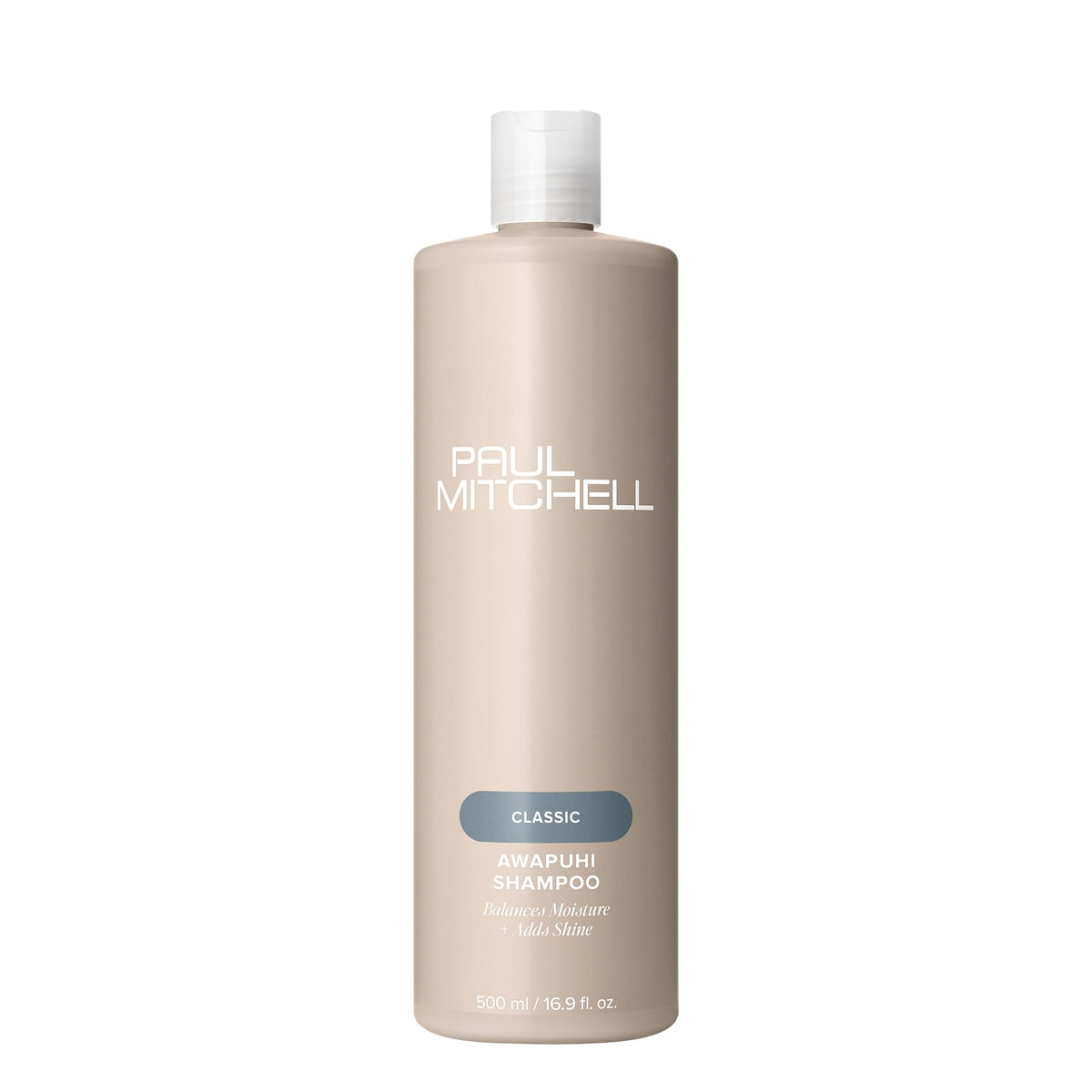 Paul Mitchell bottle front packaging showing product name and bright benefit