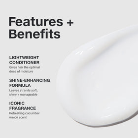 Paul Mitchell conditioner texture closeup highlighting creamy slip for detangling