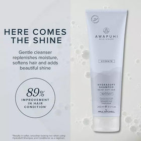 Lather texture of Awapuhi Wild Ginger shampoo demonstrating gentle foam and moisturizing feel