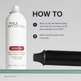Paul Mitchell before and after frizz control showing smoother hair
