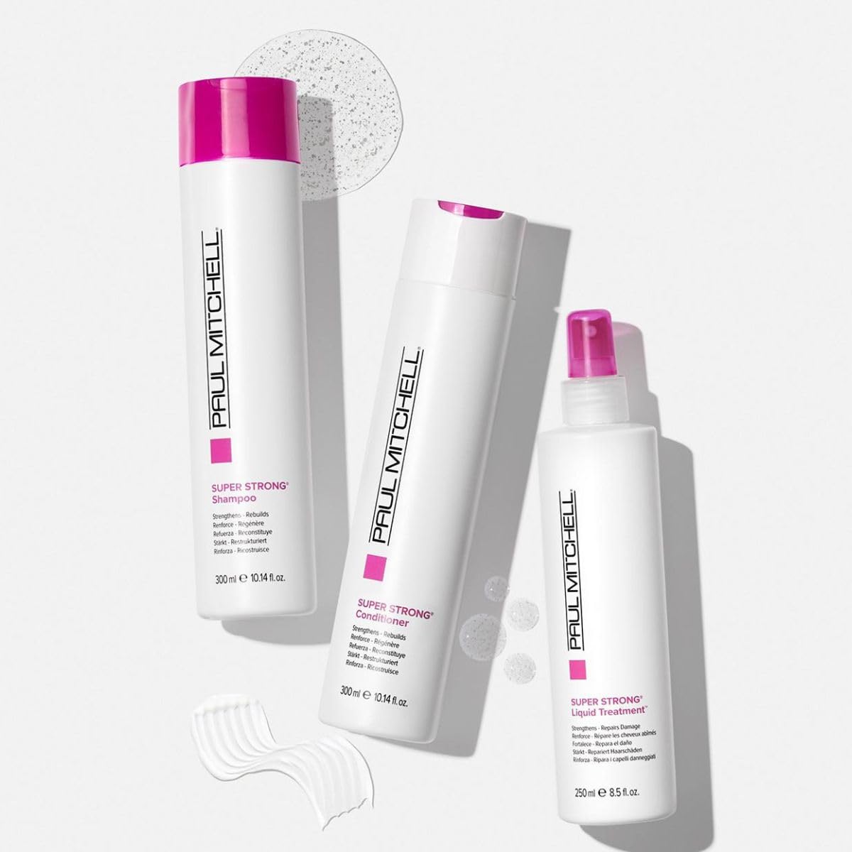 Paul Mitchell before and after damaged hair improvement for visible strength