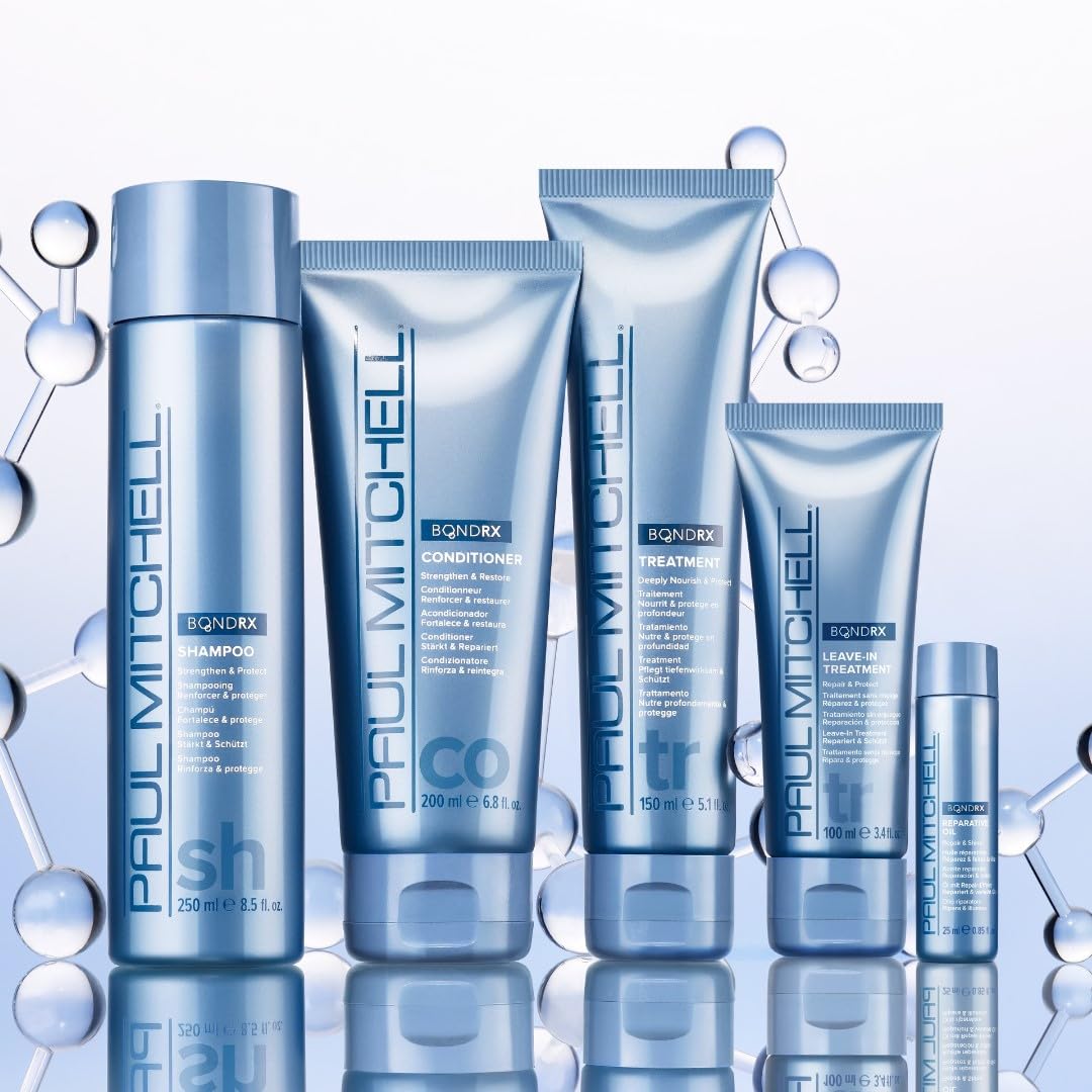 Before and after hair results with Paul Mitchell for visibly restored strands