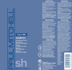 Paul Mitchell Bond Rx on bathroom shelf lifestyle showing salon-quality look and everyday benefit