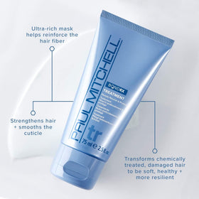 Paul Mitchell Bond Rx creamy mask texture highlighting rich formula
