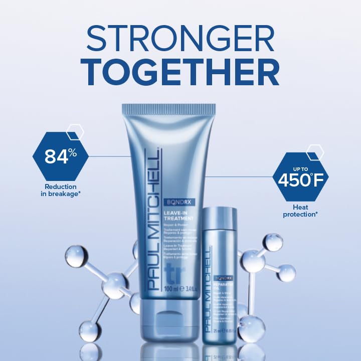 Paul Mitchell Bond Rx pump dispenser close-up highlighting easy, mess-free application