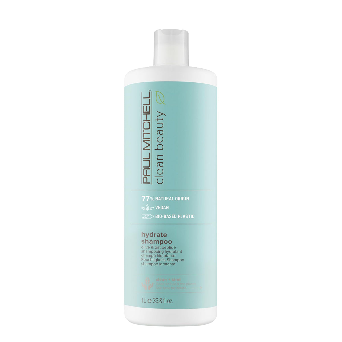 Paul Mitchell hydrate shampoo front packaging showing clean-beauty benefit