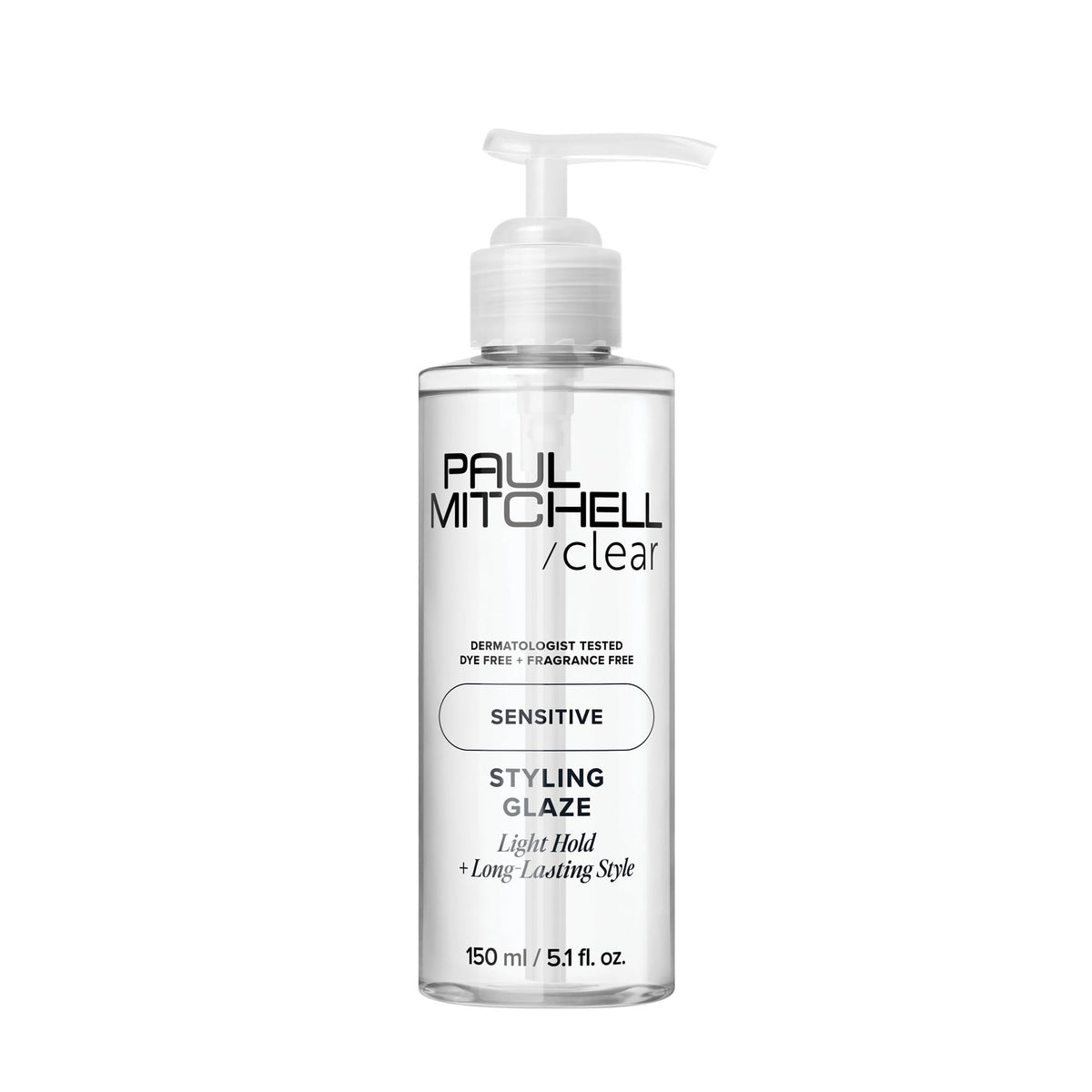 Paul Mitchell front packaging showing clear glaze and gentle styling benefits