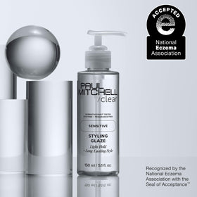 Paul Mitchell jar beside ruler showing 5.1 fl oz size for travel and use