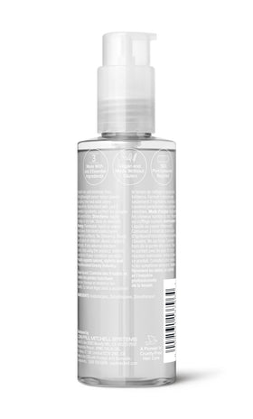 Paul Mitchell packaging close-up showing recyclable PCR materials and eco benefit