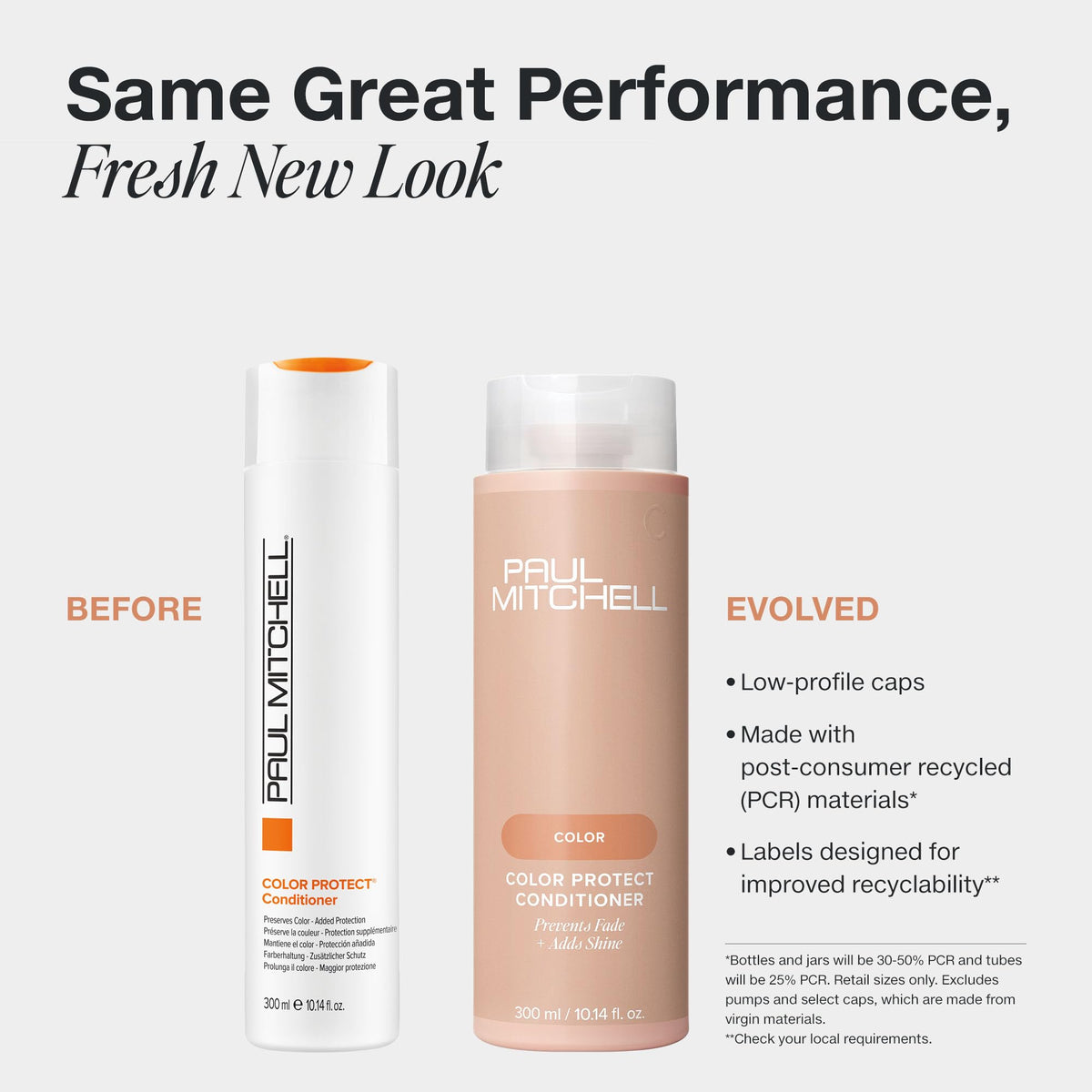 Paul Mitchell Color Protect Conditioner back label close-up showing ingredients and instructions