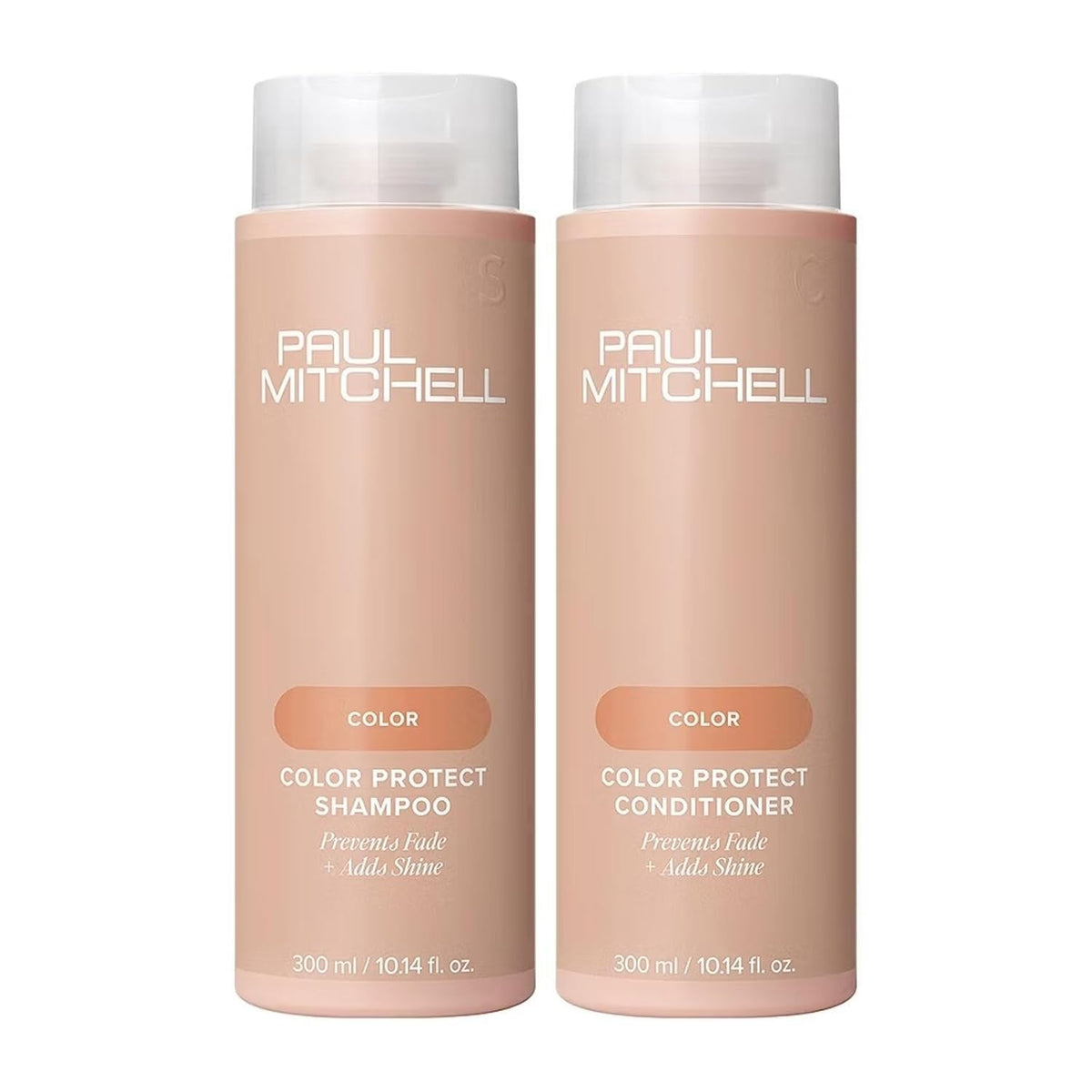 Paul Mitchell front packaging showing bottles and bright gift set benefit: protects color