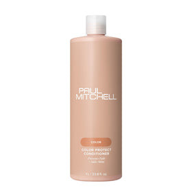 Paul Mitchell front packaging showing 33.8 fl oz bottle and color-protect benefits