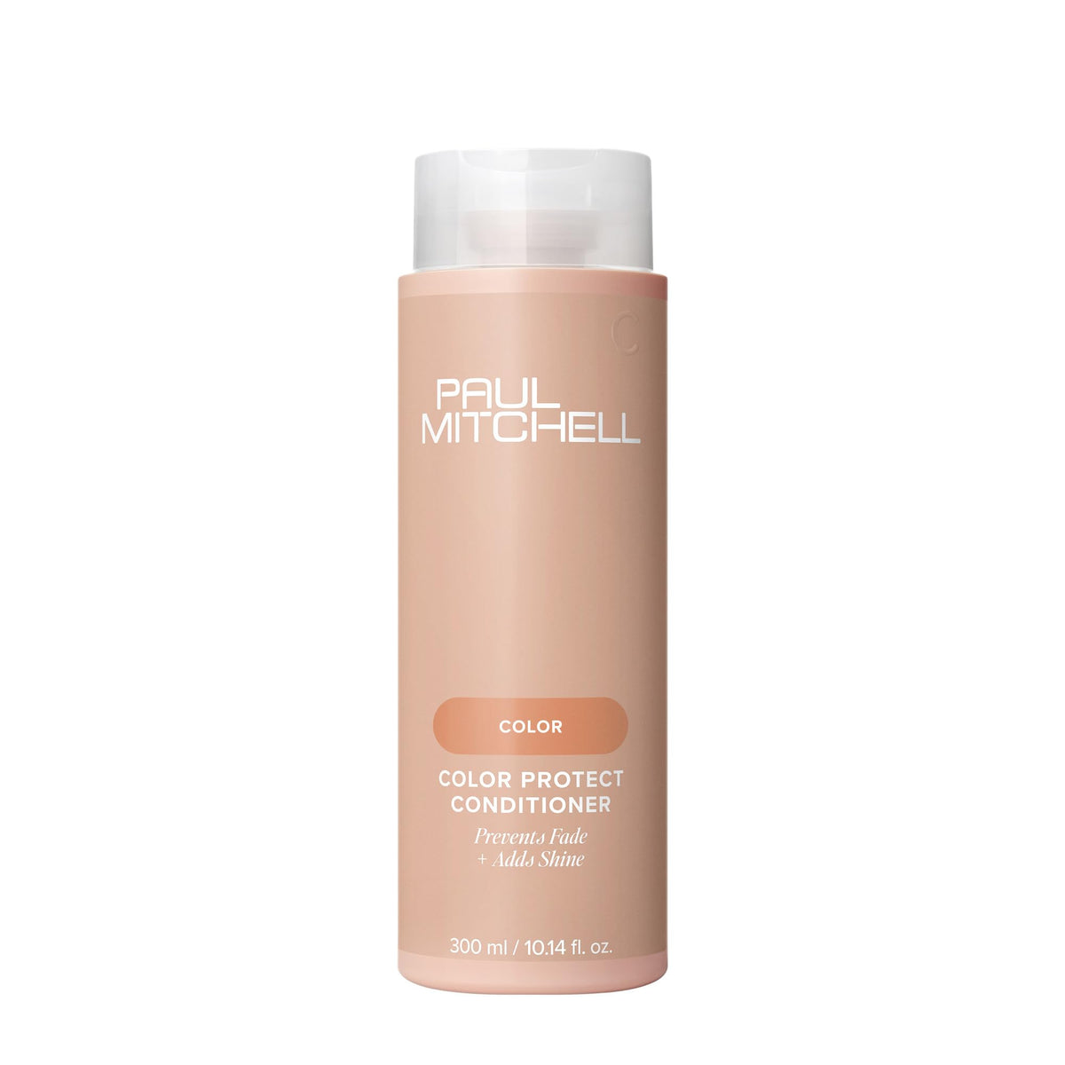 Paul Mitchell bottle front packaging showing brand and color protection benefit