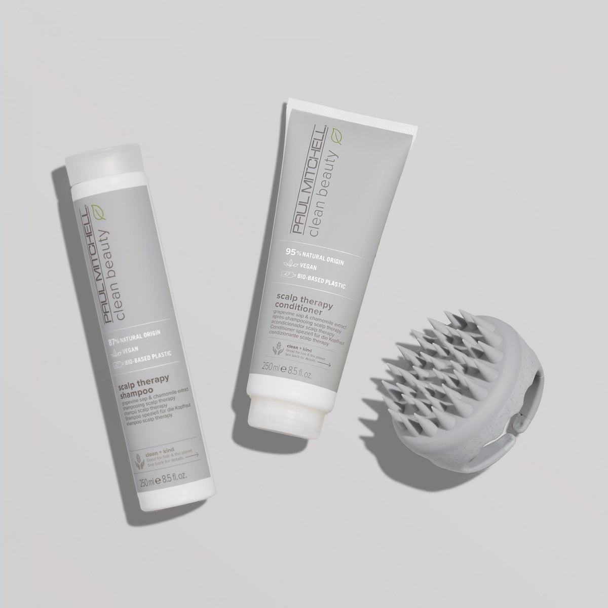 Paul Mitchell conditioner applied at scalp indicating cooling refresh