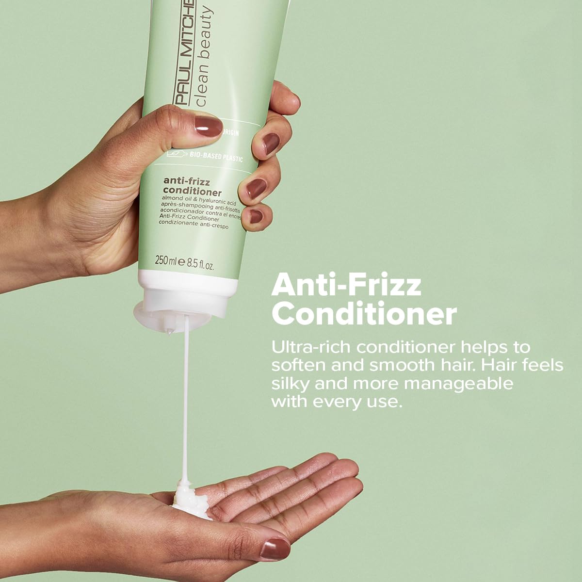 Paul Mitchell conditioner creamy texture close-up highlights rich slip