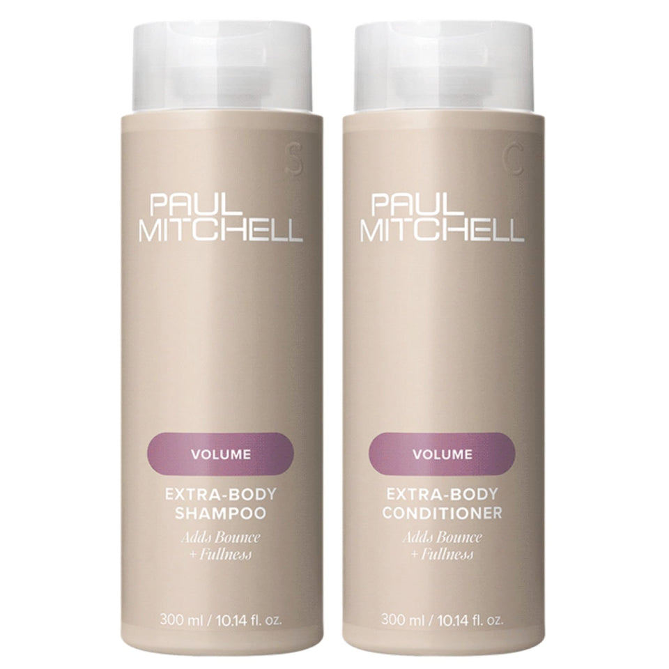 Paul Mitchell front packaging showing trio that boosts fine hair volume