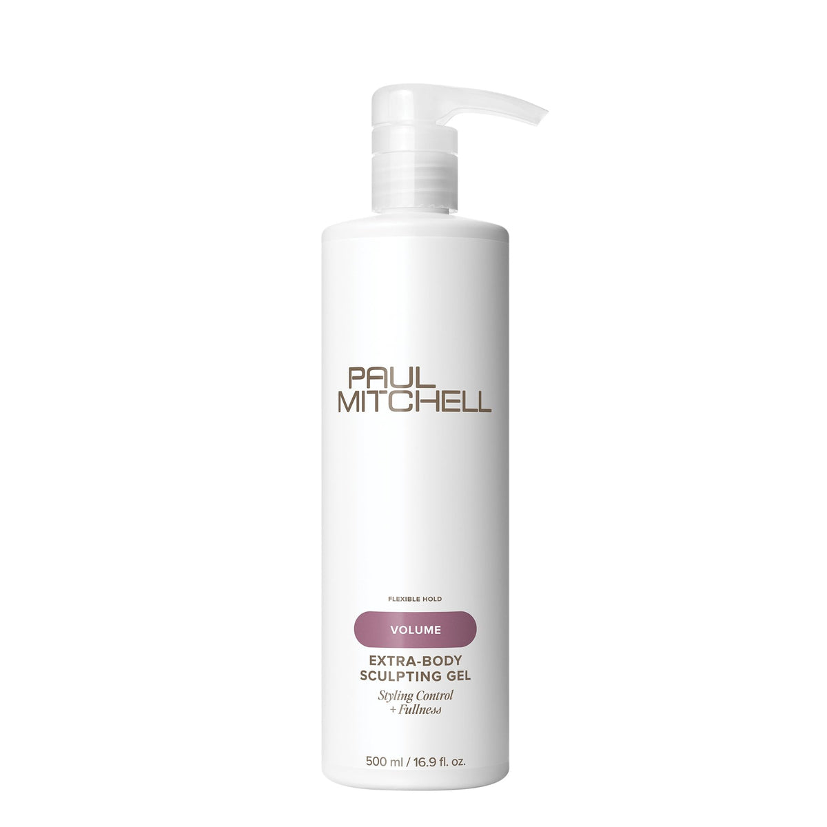 Paul Mitchell bottle front packaging shows product and volume benefits