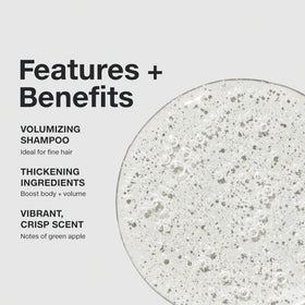 Paul Mitchell shampoo lather texture demonstrating gentle foaming benefit