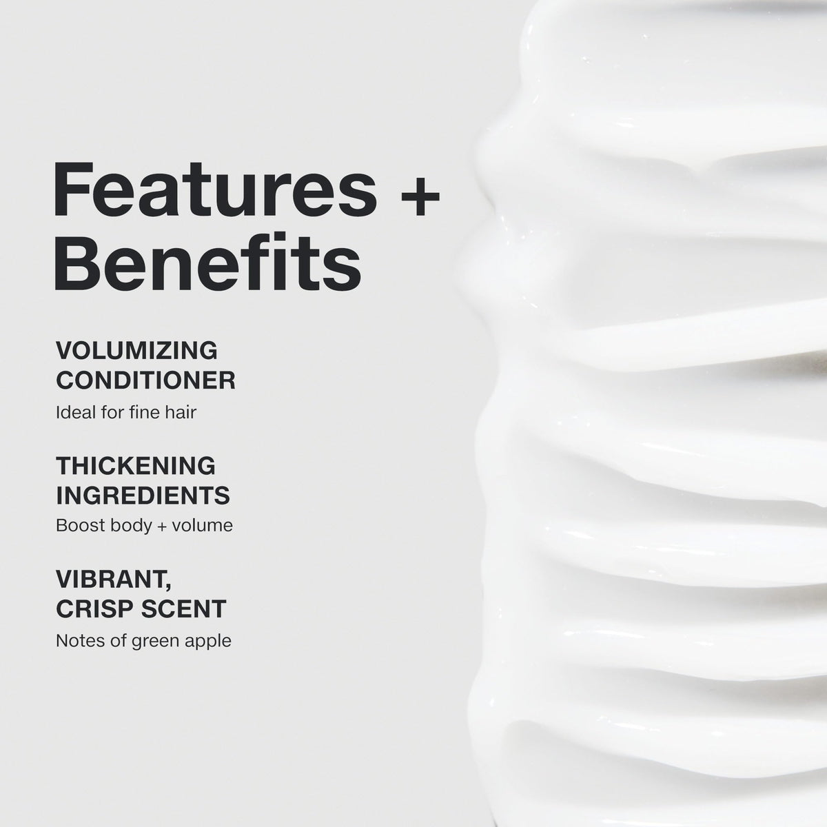 Paul Mitchell creamy conditioner texture on fingers, demonstrating lightweight, smooth feel