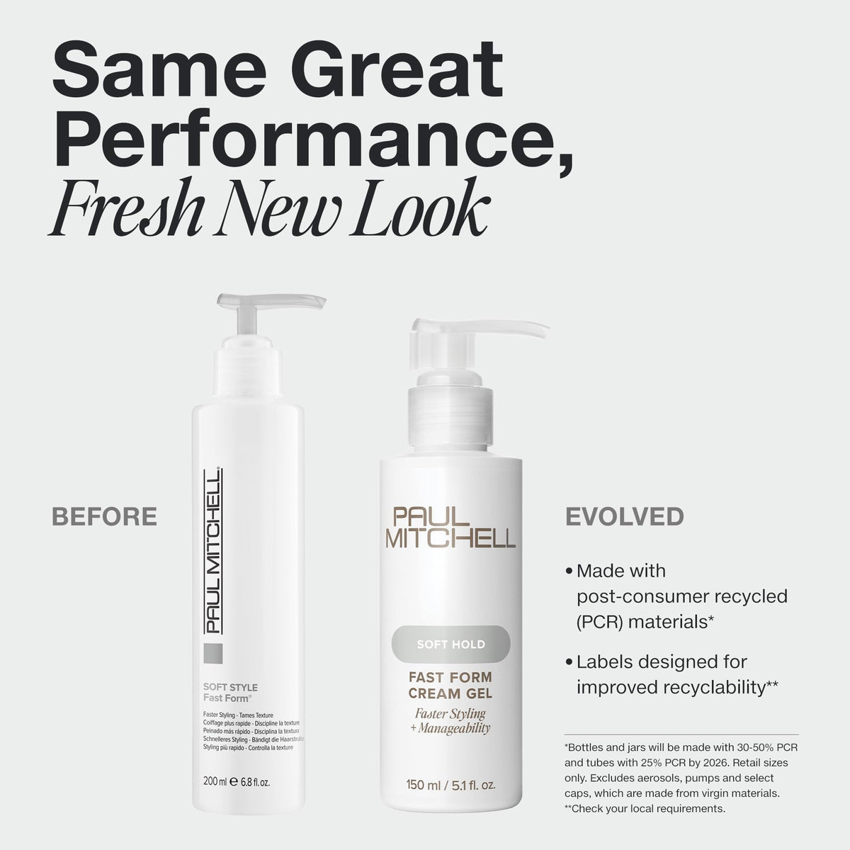 Paul Mitchell close-up of cream-gel texture showing smooth spreadability and lightweight finish