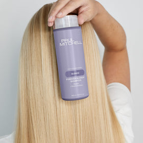 Paul Mitchell shampoo in use during shower for hydrated, manageable hair