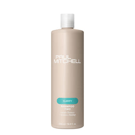 Paul Mitchell front packaging showing bottle and brand for clear product ID and benefit