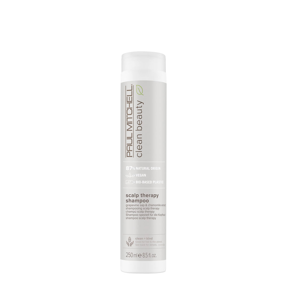 Paul Mitchell front packaging showing clean-beauty bottle and scent