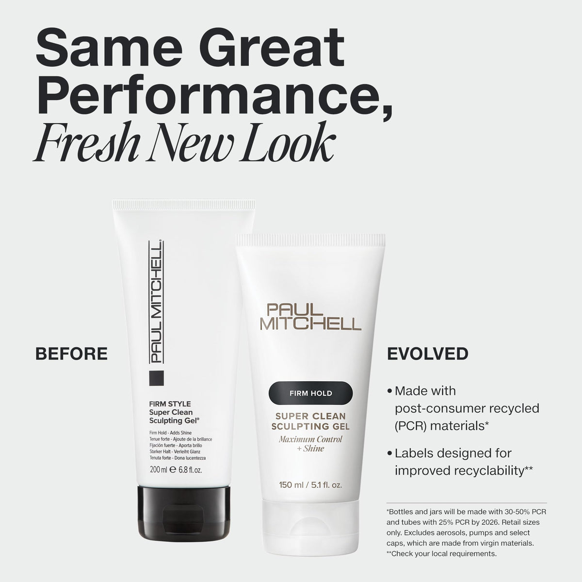 Paul Mitchell gel texture close-up showing gel clarity and consistency