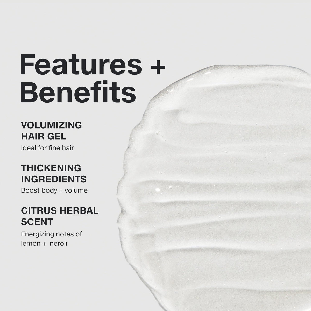 Paul Mitchell gel texture close-up highlights thickening consistency benefit