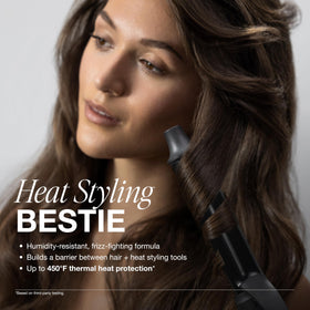 Paul Mitchell side label detail highlighting heat-protection features