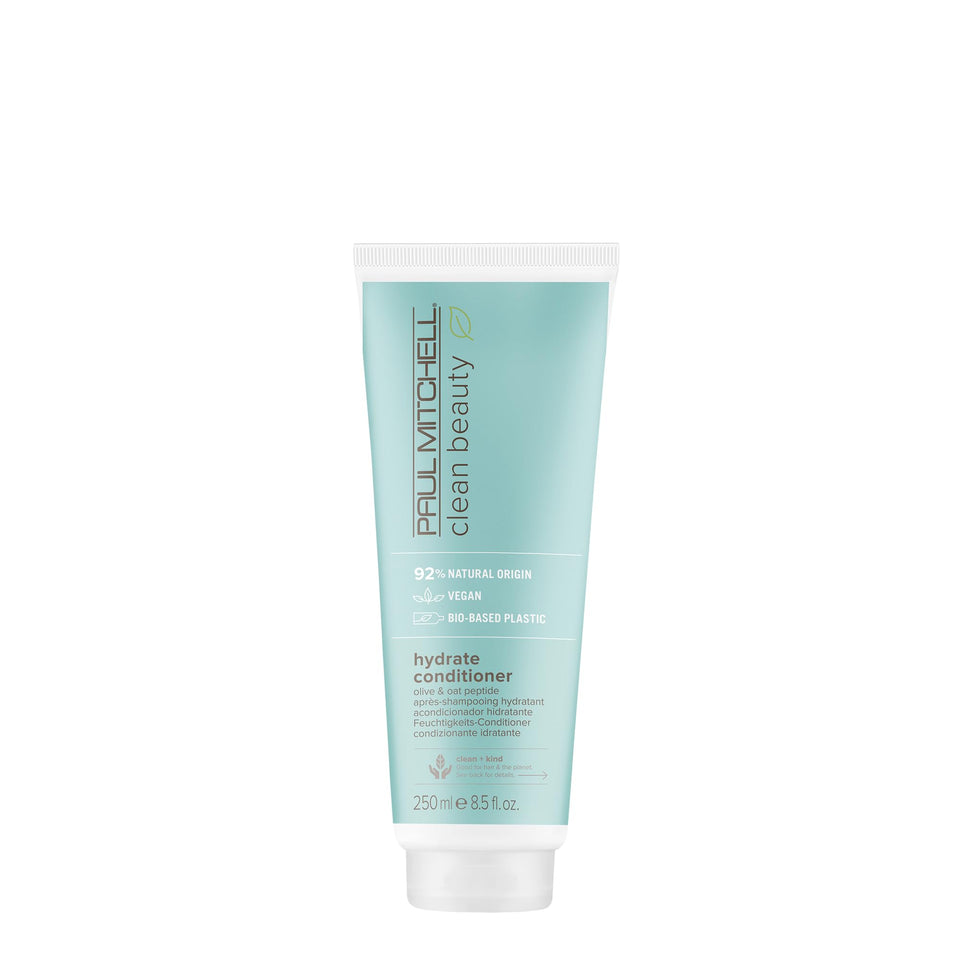Paul Mitchell hydrate conditioner front packaging showing bottle and brand benefit