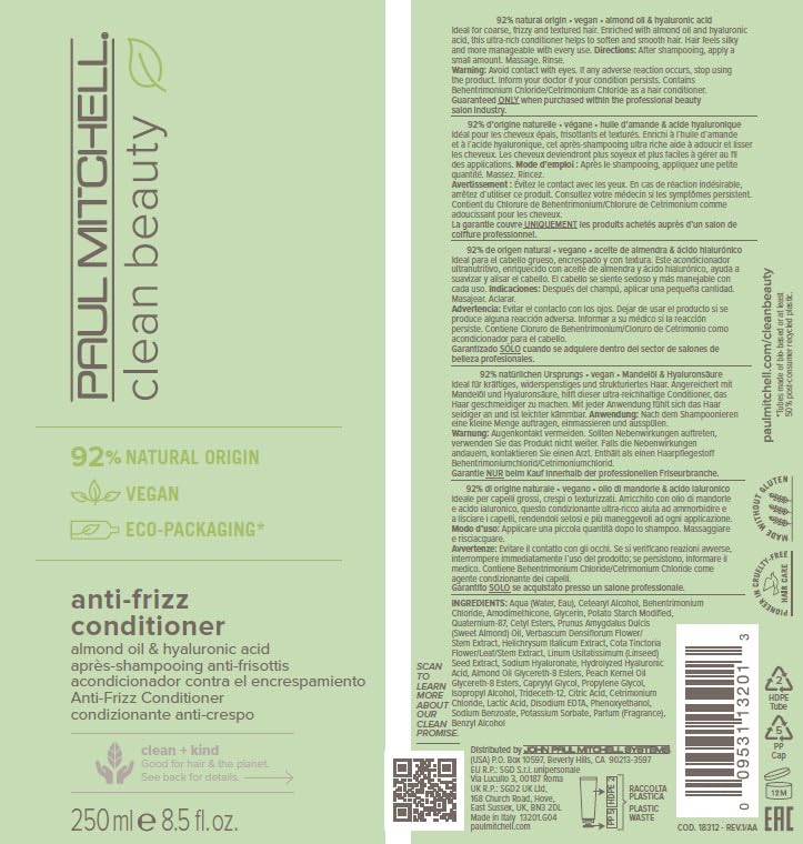 Paul Mitchell conditioner on bathroom shelf in lifestyle setting for daily use
