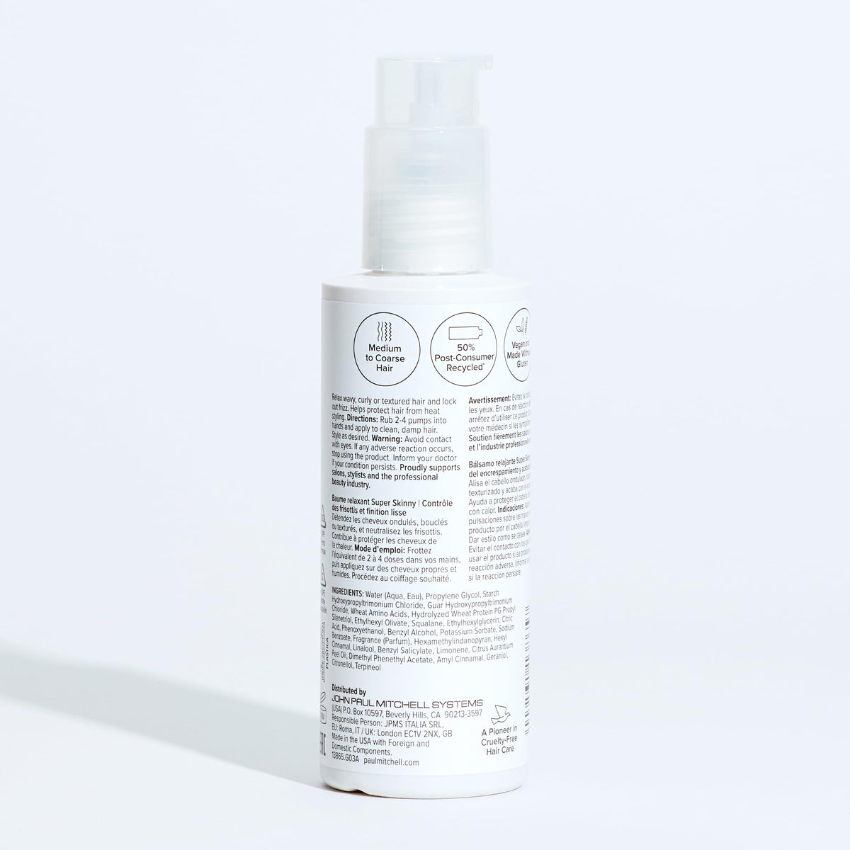 Paul Mitchell product on bathroom vanity staged in a lifestyle setting suggesting daily use