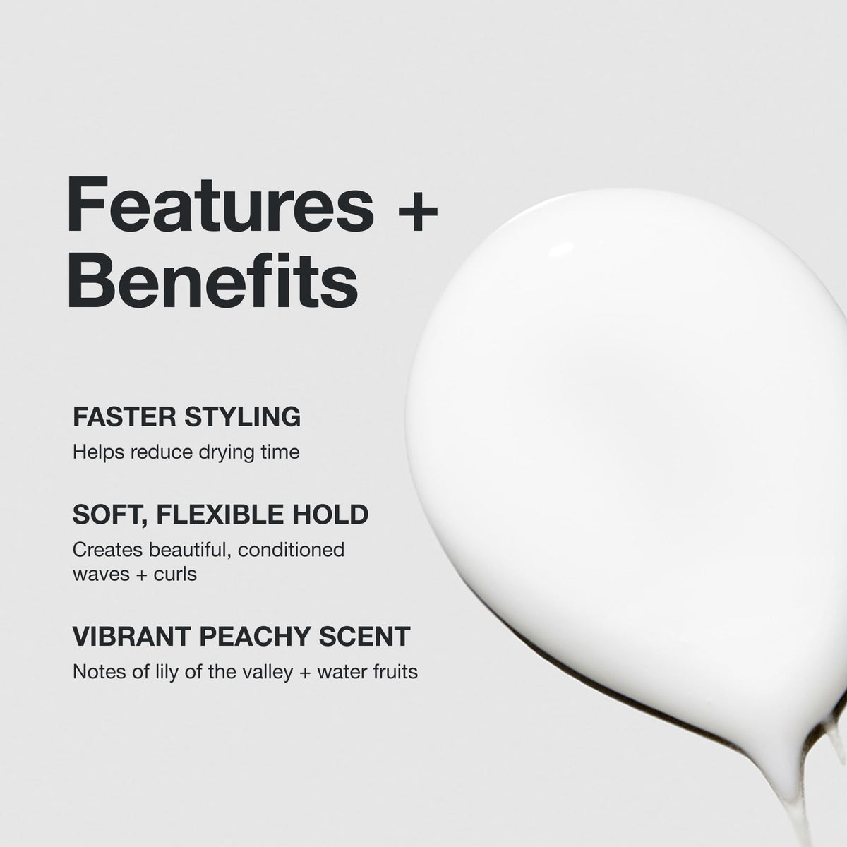 Applying Paul Mitchell cream to wavy hair mid-lengths for faster drying and definition