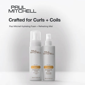 Paul Mitchell Refreshing Mist on bathroom shelf conveying daily routine and fresh scent