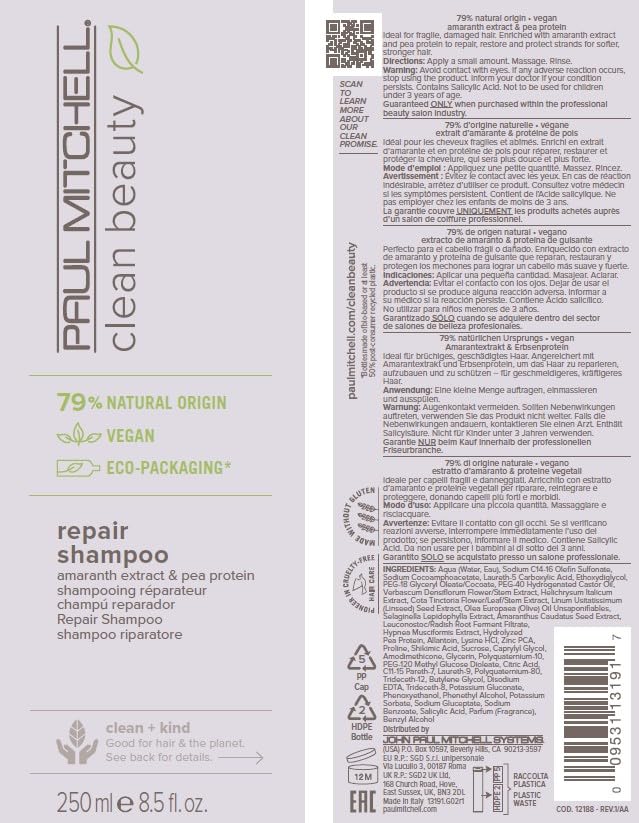 Paul Mitchell bottle on bathroom shelf in lifestyle setting suggesting salon-quality routine