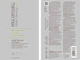 Paul Mitchell bottle on bathroom shelf evoking daily routine and sustainability benefit