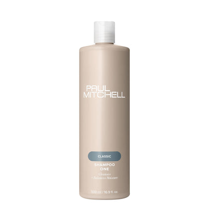 Paul Mitchell front bottle view showing label and brand, easy product recognition benefit