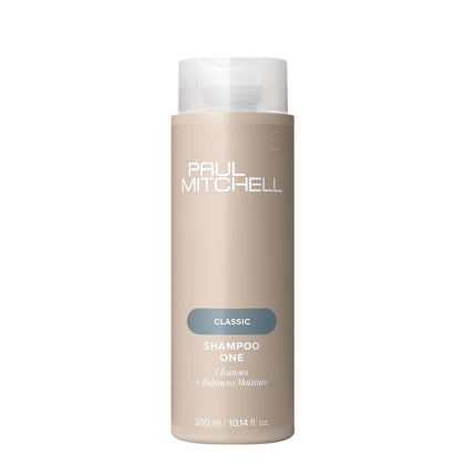 Paul Mitchell Shampoo One front bottle view showing clean packaging and branding benefit: clarity