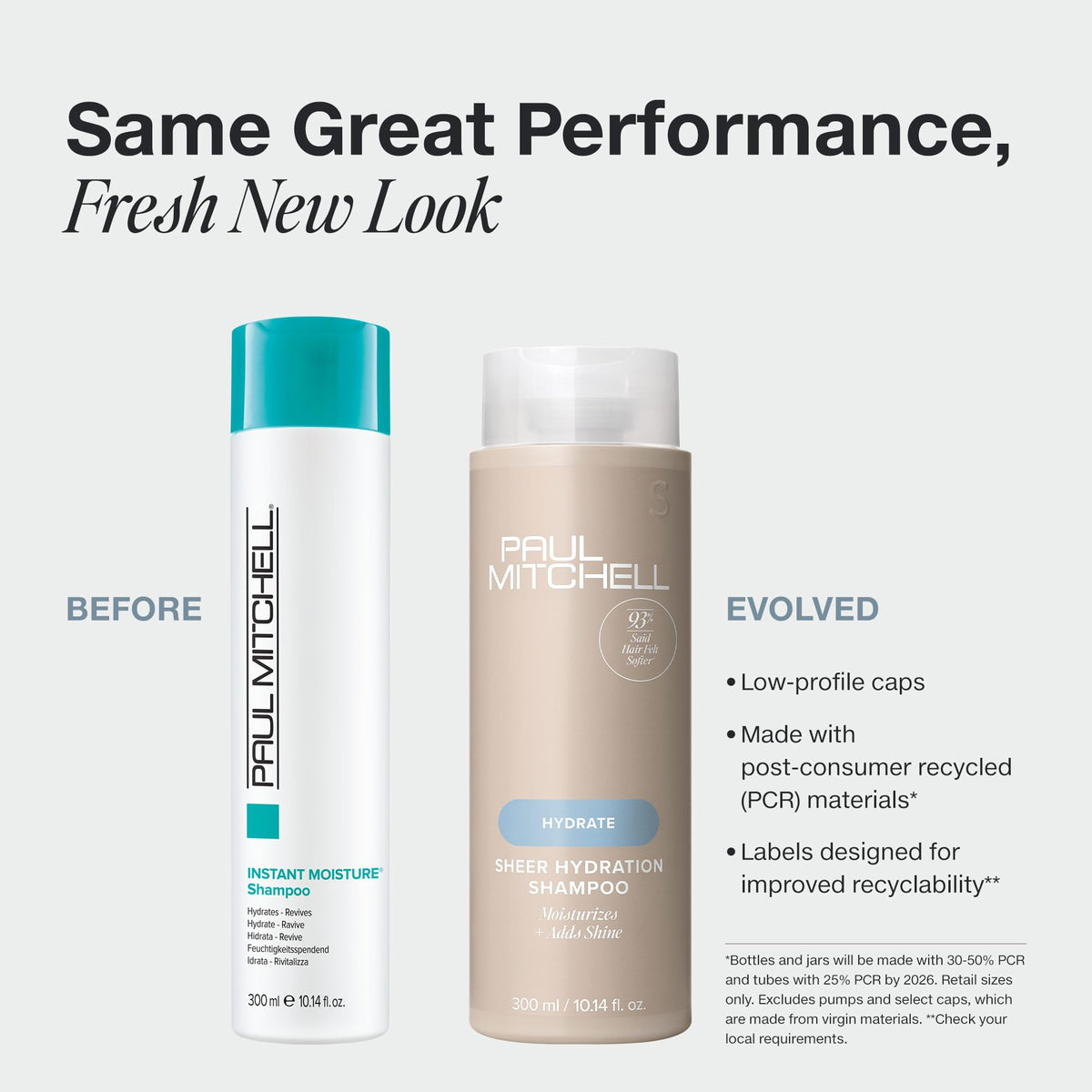 Paul Mitchell back label with ingredient list visible to check sea botanicals and directions