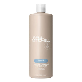 Paul Mitchell front bottle view showing product and hydrated shine