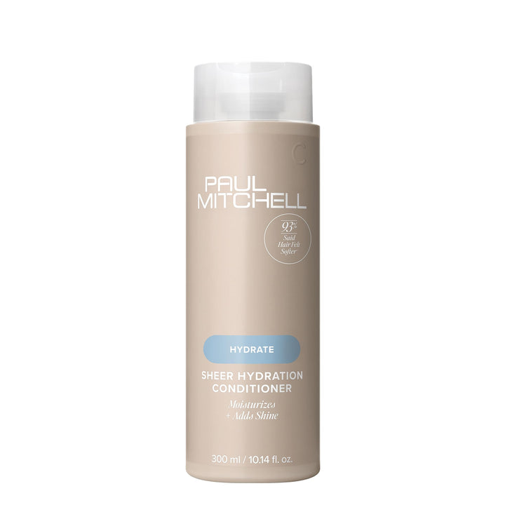 Paul Mitchell front bottle view showing product and hydration benefits