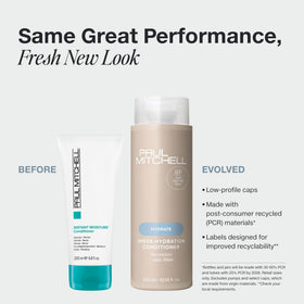 Paul Mitchell label close-up highlighting Irish sea moss and spirulina benefits