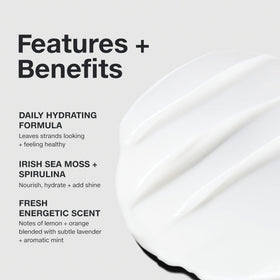 Paul Mitchell creamy conditioner texture dispensed for easy application