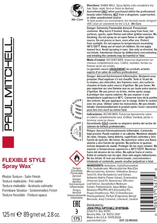 Paul Mitchell finished tousled hairstyle illustrating soft satin finish and natural movement